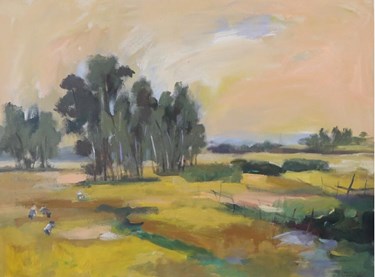 Nữ họa sĩ với nét cọ tài hoa
